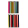 Pencils 36 colors in a tube, hexagonal (plastic) black base.