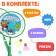 ONLYTOP Badminton Set “Friends”: 2 rackets 44 cm, 2 strokes, ball, cover, green color