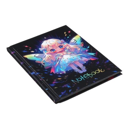 Notebook A6, 64 sheets in the Flight Cage, a solid cover of cardboard 7BC, glossy lamination, embossing foil, block 60 g/m2-1