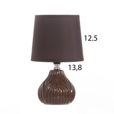 HEARD LAM "Hugo" 1x40W E14 brown 14.5x14.5x24cm-8