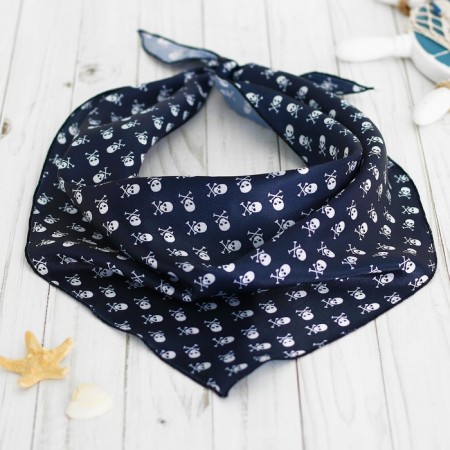 Black bandana with skulls, p. 85 × 44 cm-1