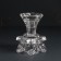 Glass Glass per 1 candle d = 3 cm "Bun Rose" transparent 8.2x8.2x9 cm