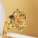 Fruit stand "Liszt", 23 × 12 × 18 cm, gold color