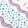 Sticker of rhinestone plastic "River" Blue 22.5x11.5 cm