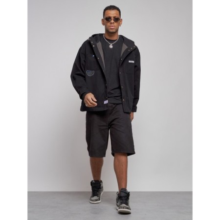 Jeaning jacket men's, size 56, black color-10