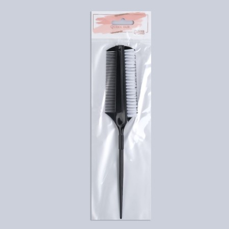 Combing combination, with tail, 23 × 4 cm, black color-4