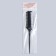 Combing combination, with tail, 23 × 4 cm, black color