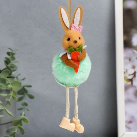 Souvenir "Bunny in a fur coat with carrots" mix 6x12 cm-3