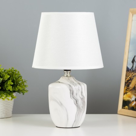 Tash table lamp E14 40W White-gray 20x20x32 cm Risalux
