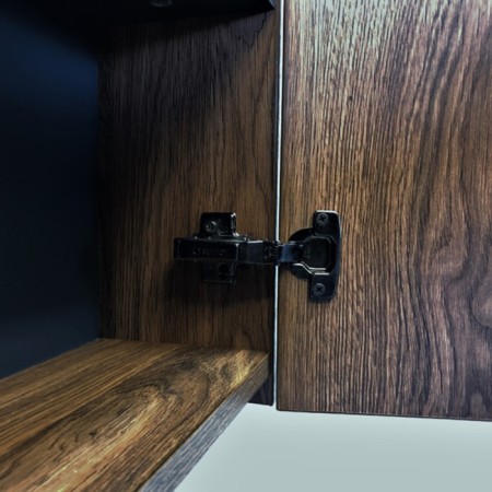 Square Comforty "Porto-50" oak dark brown-4