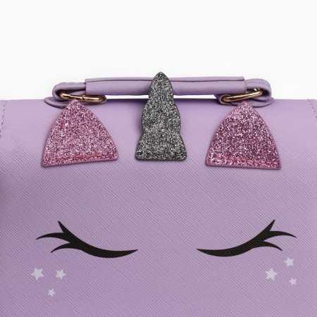 Children's bag "Magic Unicorn", with ears of the river. 16*12*6.5 cm-3