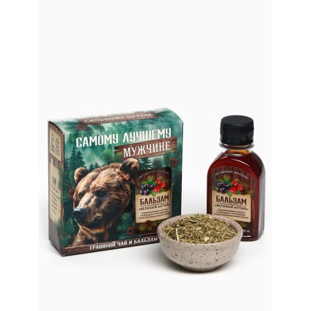 Good health set of "best man": tea+balm-1