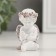 Souvenir Polystone "Angel with a bird in the hands" Coffee wreath 5.5x4x4x6.5 cm
