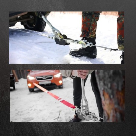 The winch lever tundra, double ratchet wheel, thrust 2 t (rise 0.8 t), cable 3 meters-4