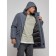Lenced male winter park, size 54, dark gray color