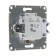 Glossa switch Sche GSL000213, 10 A, 1 key, hidden, backlight, beige color