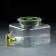 Dispenser for drinks Glass "Leaf", 2.6 l, 18 × 13.5 cm