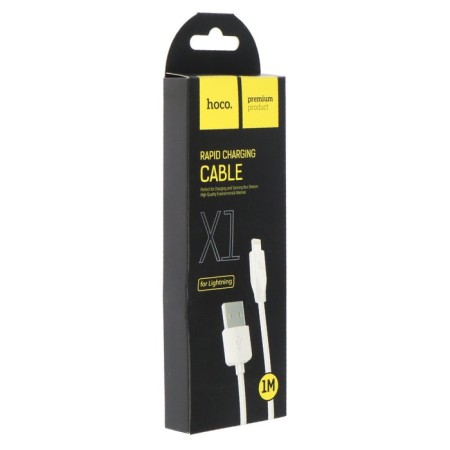 Hoco X1, Lightning cable - USB, 2.4 A, 1 m, white-3