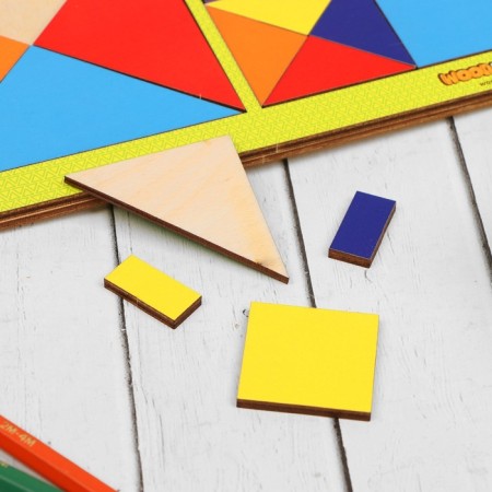 Set of puzzle "Mongolian game and tangram"-1