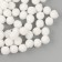A set of textile details for the decor "bombs" 100 pcs. set, size 1 pc. - 0.6 cm, white color