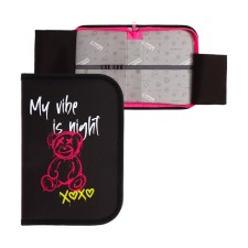 Penal 1 section 140 x 210 x 40 mm, folding pocket and cosmetic bag, fabric, calligrata top content 
