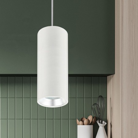 GX53 lamp, aluminum, white color+silver