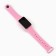 Electronic watch watches, 3 atm, silicone strap, pink