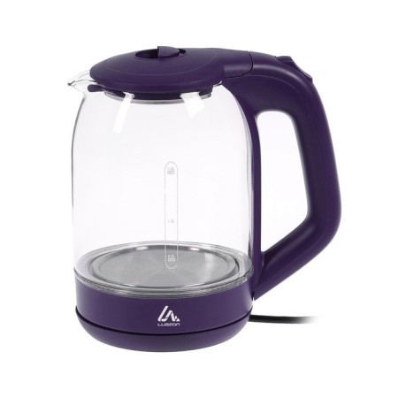 Electric kettle Luazon LSK-1809, glass, 1.8 l, 1500 watts, backlight, purple-1