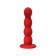 Anal phalloimitator Favorite, silicone, red color, 13 cm, d = 2.8 cm
