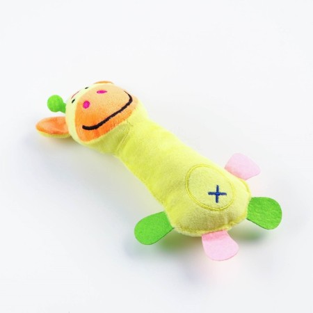 Soft toy for dogs "Giraffe", 24 cm, yellow-1