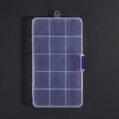Organizer for decor, 15 cells, 17.4 × 10 × 2.2 cm, the color is transparent-4