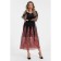 Female dress, size 44, black color, pink