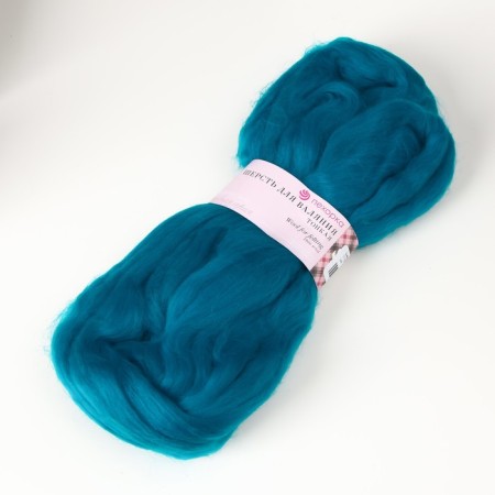 Fasting wool 100% thin wool 50g (1178-sv. Morskaya wave)-1