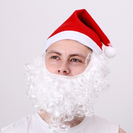 Cap with a beard "Santa Claus"