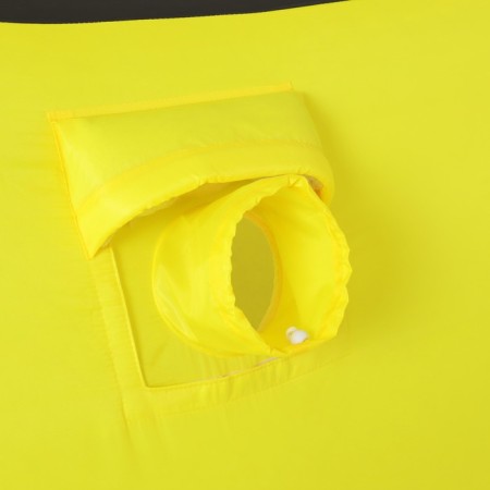 Tent Winter insulated Helios "Cube", 1.75 x 1.75 m, yellow/gray color (HS-Wsci-175YG)-11