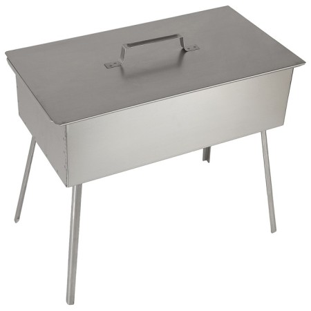 Double -tier smokehouse, on legs, 500x270x175, steel 0.8 mm-3
