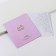 Carved wedding invitation, pink color