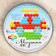 Hexagonal mosaic, 120 elements (round layer)