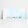 Formal money envelope "Happy Wedding", Blue, 17.5 x 8 cm