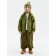 Demi -season windbreaker for Minaku boys from SoftShell on fleece, waterproof, olive, height 98 cm