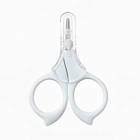 Children's scissors, manicure, with a cap, white color-3