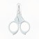 Children's scissors, manicure, with a cap, white color