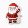 New Year. Pillow Ethel "Funny Santa" 24x33 cm, 100 p/e, velor