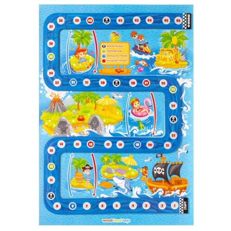 Board game "In search of treasures"