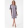 Female dress, size 44, gray color, blue