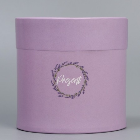 Set of hats 2 in 1, gift packaging, Lavender, 13 x 13, 16 x 16 cm-5