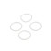 Silicone Silicone Masterprof Isa. 131197, for aluminum radiators, triangular profile, 4 pcs