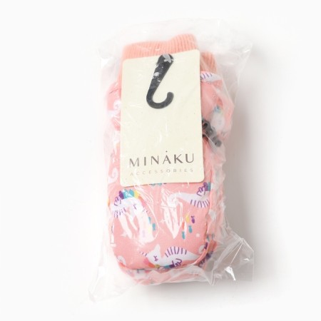 Winter mittens Minaku, peach color, 15cm-7