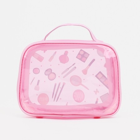 Lightning cosmetic bag, pink color-1