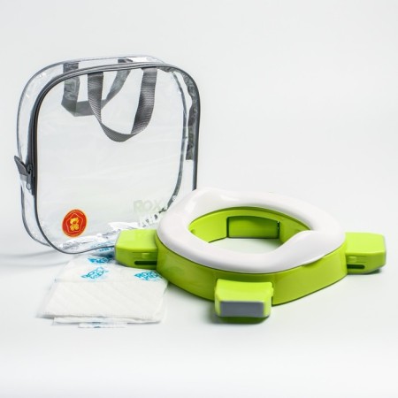 Handypotty road pot in a proprietary bag, lime color-9